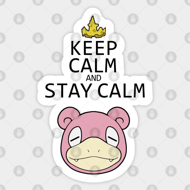 Keep calm and stay calm Sticker by Suika-X